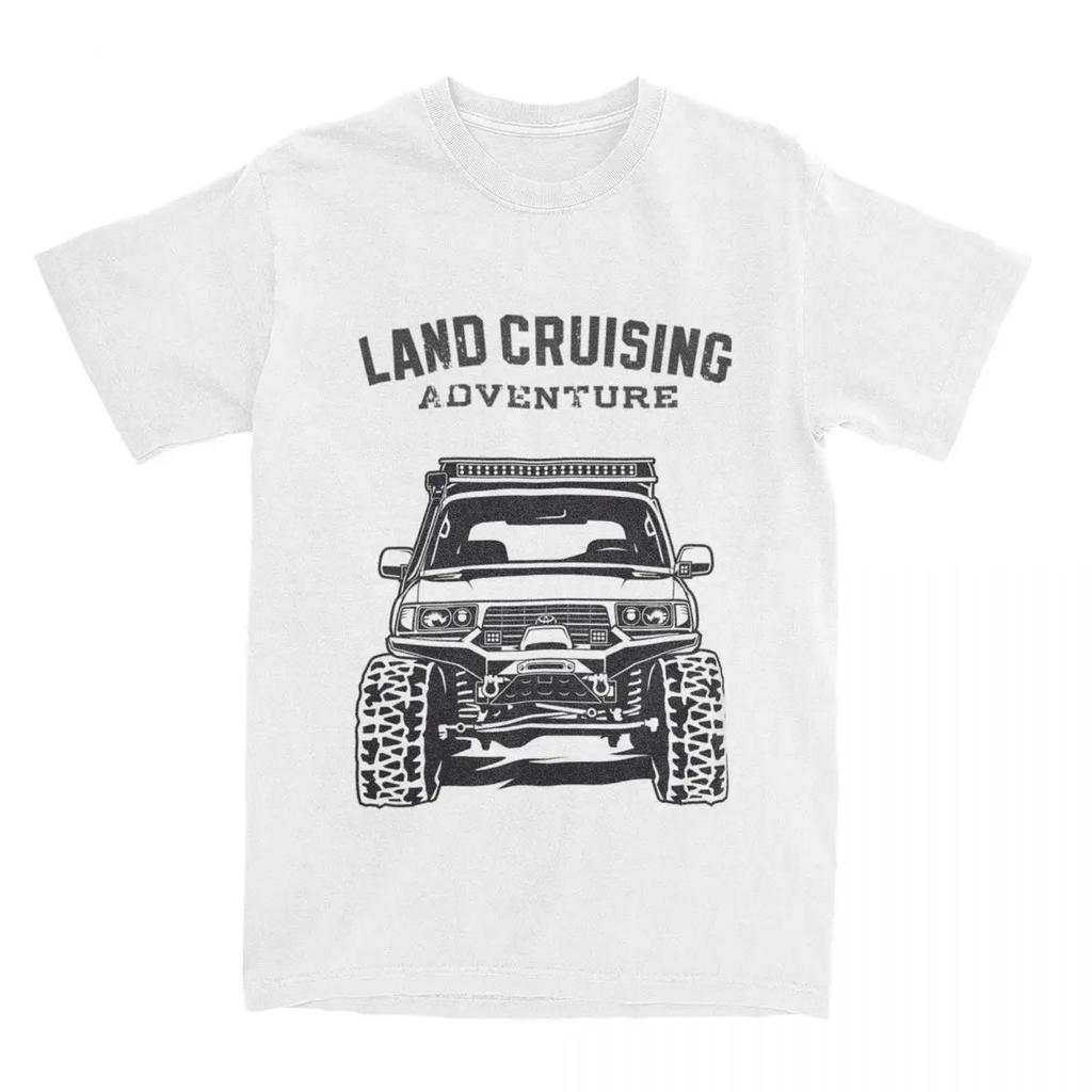 Винтажные футболки Landcruising Adventure Land Cruiser 80 Off Road для мужчин Pure FJ80 Off-road Car Tee Shirt Graphic Clothing