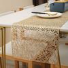 NOELAMOUR Table Runner, Nordic Style, Water-Repellent, 150x30cm, Table Center, Gold
