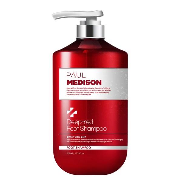Paul Madison Deep Red Шампунь для ног большой емкости для ухода за омертвевшей кожей, 510 мл, 1 набор