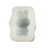 3D мультяшный кролик, силиконовая гибкая форма для пищевых продуктов, глина, смола, керамика, конфеты, помадка, конфеты, шоколад, форма для мыла