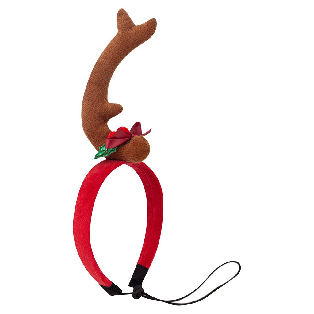Animal Headband Christmas Headband  Winter Plush Cute Dog Headband With Bones