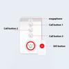 Беспроводной пейджер для лиц, осуществляющих уход, система вызова пожилых людей, кнопка экстренного оповещения SOS, портативная портативная система в один клик