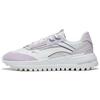Li Ning Cheng Feng 2.0 Fabric Synthetic Leather Non-Slip Wear-Resistant Low-Top Sports Casual Shoes Women Sneakers White Gray Purple AGCT156-3