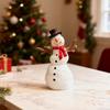 Мини Рождественская елка Фигурка Мультяшный снеговик Полимерная статуэтка Праздничная вечеринка Домашний офис Настольное украшение Орнамент Праздничный подарок