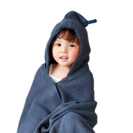 Kontex Lana Hooded Bath Towel Baby Kids Bath Pool Baby Shower Baby Gift (56913-007), Blanket, Towel, Towel, Towel, Swaddle, Gift, (Gray)