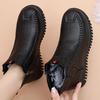 Fashion Classic Style Women's Winter Leather Boots Waterproof Snow Plush Shoes for Female Ladies Boat Leather Shoes 2024