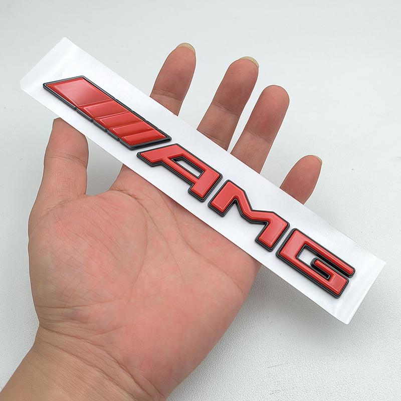 New 3D ABS Logo AMG Emblem Letters Sticker Car Badge for Mercedes Benz Brabus A B C E S CLA CLS GLC GLE GLS G Class Accessories AL1