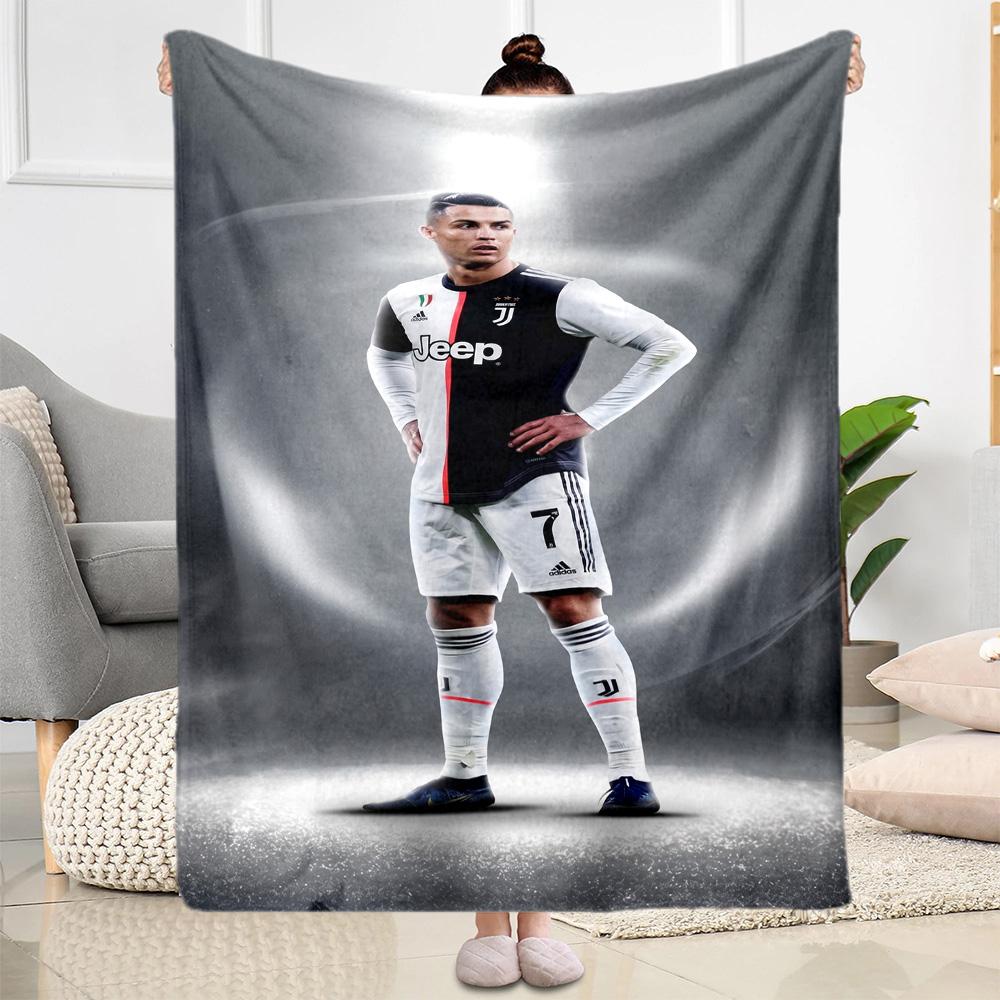 Cr7 Football Legend Blanket Soft Warm Cozy Great for Bed Office Chair Couch All-Season Use Digital Print Gift for Travel Home Birthdays