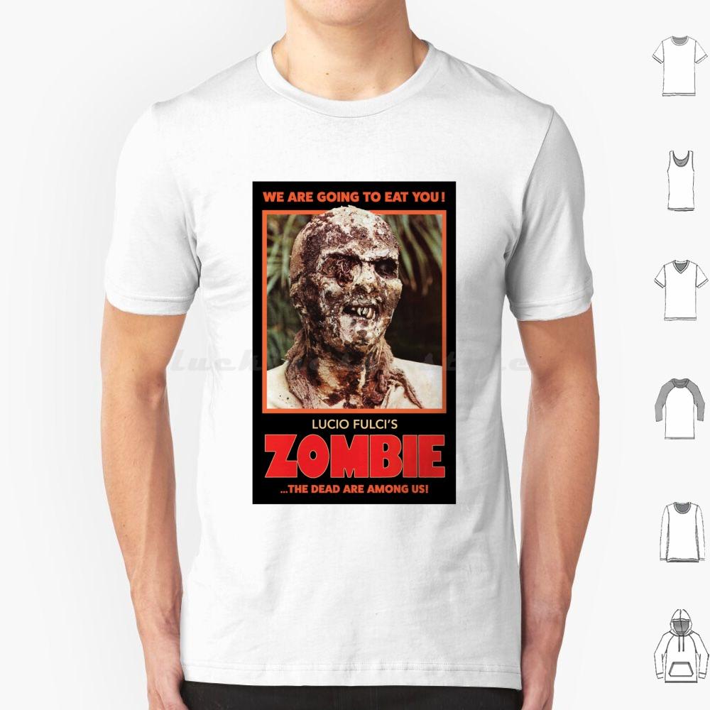 Lucio Fulcis ZombieRed T Shirt 6xl Cotton Cool Tee Luciofulci Fulci Horrormovie Horror Movies Zombies Zombie