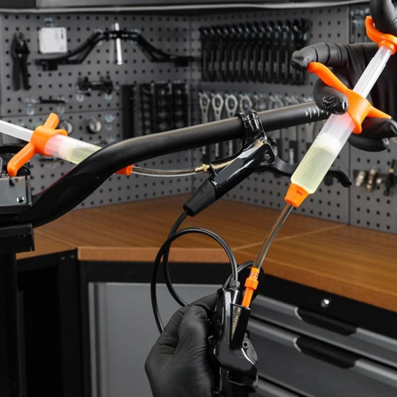 Комплекты для прокачки тормозов велосипеда Инструмент для прокачки гидравлических дисковых тормозов Комплекты для прокачки масла гидравлических дисковых тормозов для дорожного велосипеда Простые в использовании