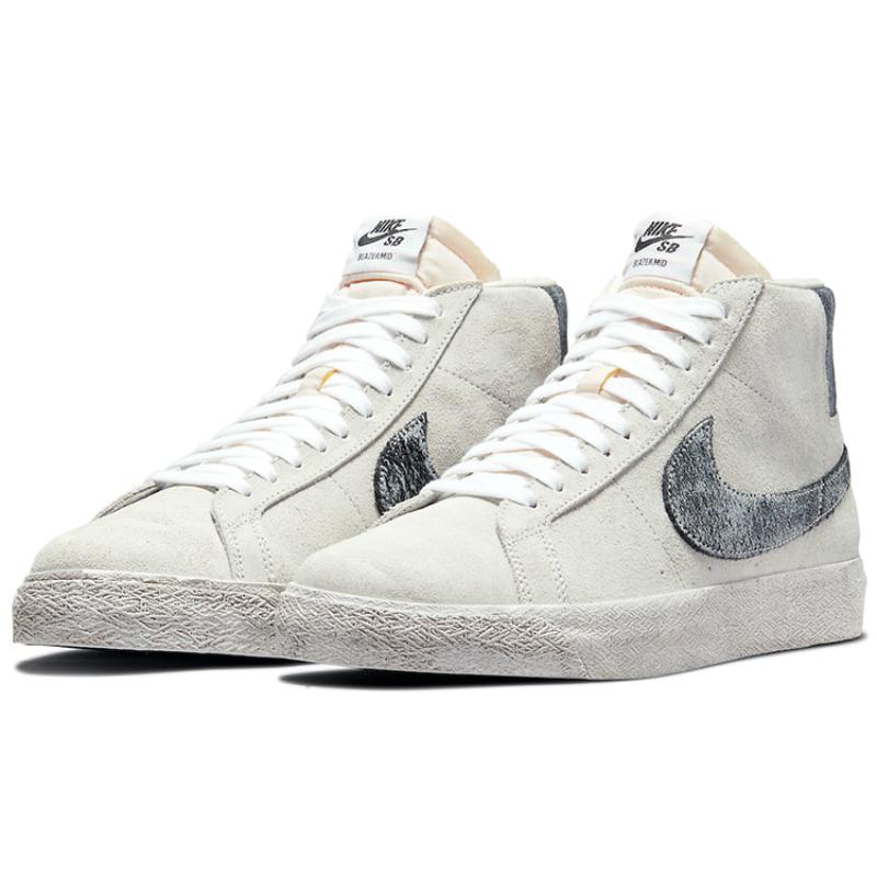 Nike Zoom Blazer Mid Premium Sb 'Faded Pack Grey Fog Black' Skateboard Shoes DA1839-002