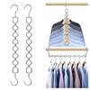 2 шт. Компактные вешалки для одежды, Магический складной органайзер-вешалка для экономии места, Металлическая вешалка с крючком, вращающимся на 360°