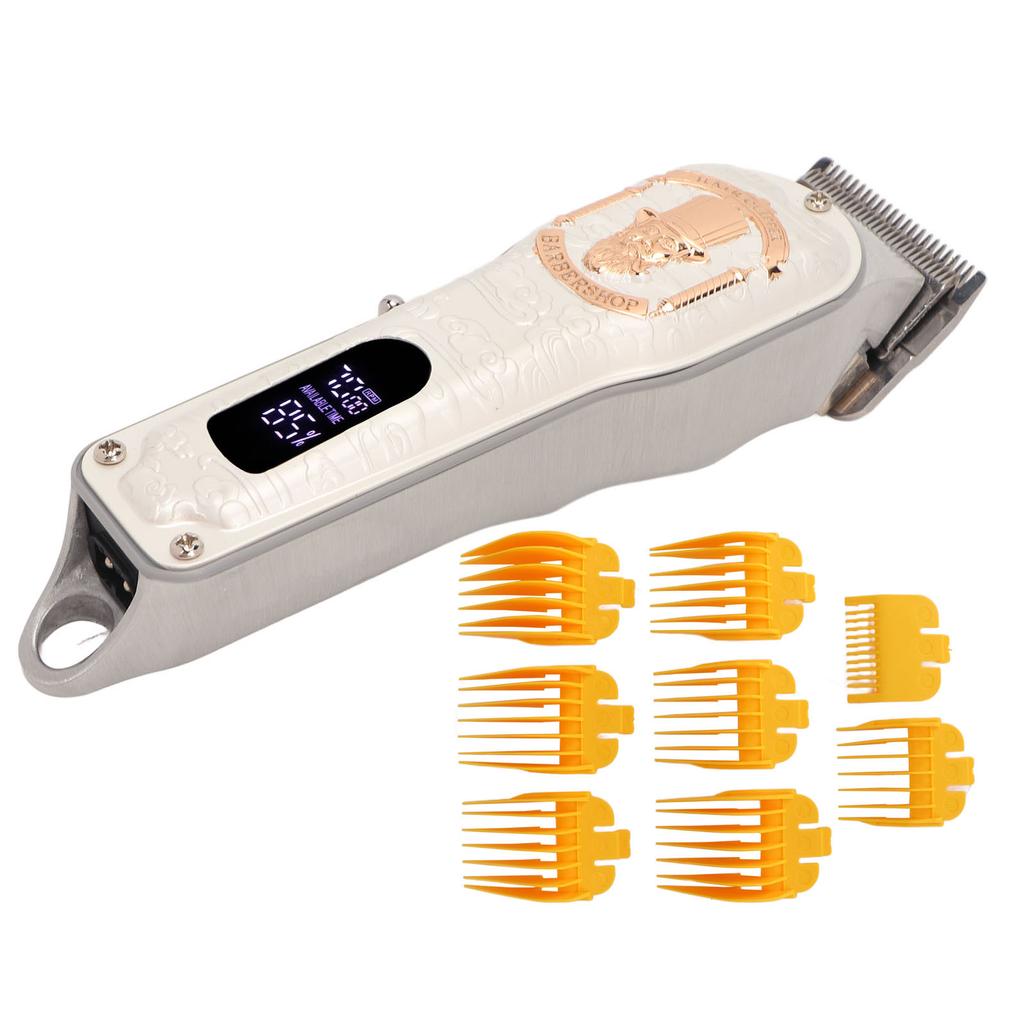 Electric Hair Trimmer Multipurpose Stainless Steel Blades High Power Rechargeable Hair Clipper for Home Salon