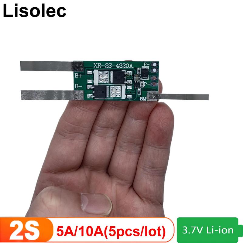 Горячие продажи 2S Lipo аккумулятор BMS для 7,4 В 18650 Li-ion литий-полимерный аккумуляторная плата PCB 5A 10A плата схемы защиты