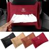 1Pcs Car Tissue Box Holder Sun Visor Seat Back Car Accessories for TRD GR Corolla Yaris Aygo Prius RAV4 Crown CHR Camry Auris