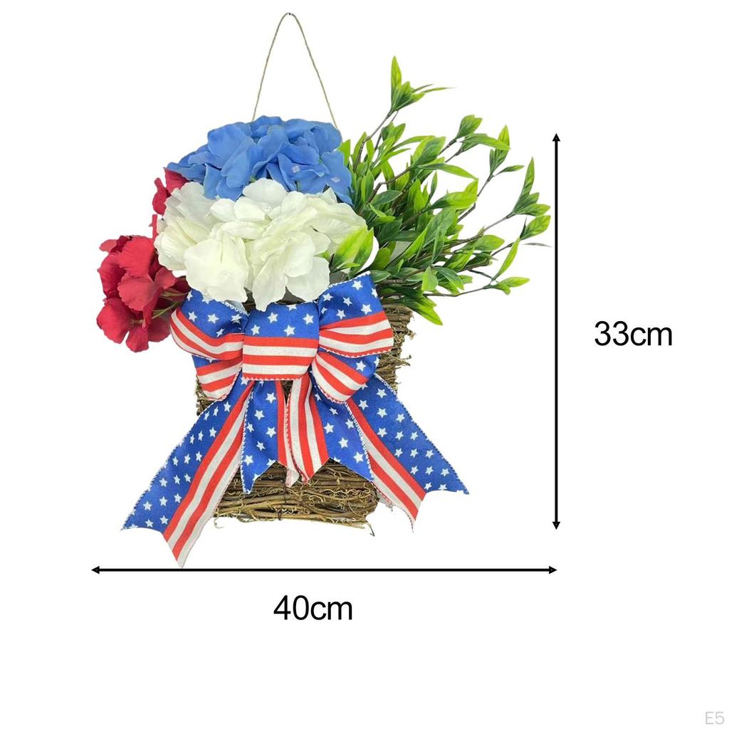 4TH of July Independence Day Wreath for Front Door Patriotic American