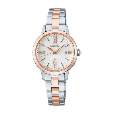 Seiko SSVW206 Солнечные Радио Серебристый/Розовое Золото