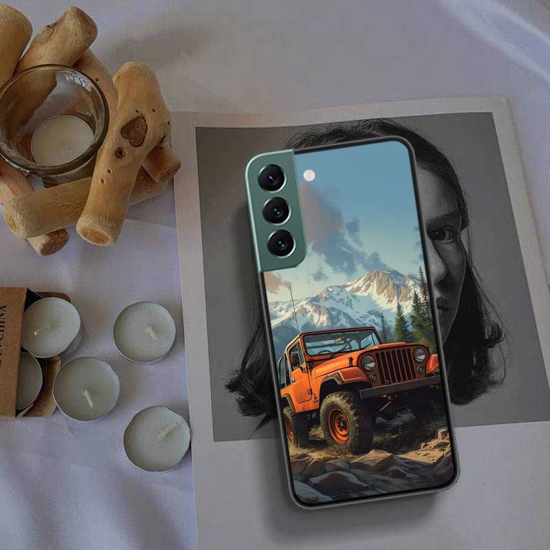 Off Road Vehicle Tourism Scenery Phone Case For Samsung Galaxy S22 S25 Ultra S21 S10 Plus S26 Edge S20 S23 S24 FE Cover Sili