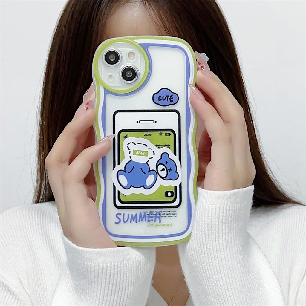 Простая кисть с мультяшным рисунком, мягкий чехол из ТПУ, модный чехол для телефона для iPhone, Samsung Vivo, Xiaomi Oppo