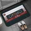 Ретро Кассетная Лента Коврики для Ванной Супер Впитывающий Ковер для Ванной Комнаты Домашний Вход Приветственный Нескользящий Придверный Коврик Диатомовая Грязь Коврик для Кухни