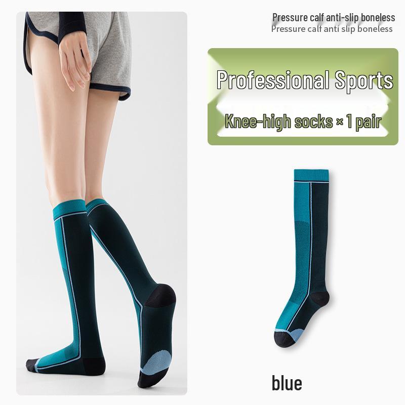 Women's Over-the-Knee Sports Compression Socks for Running, Cycling, and Fitness in Autumn and Winter