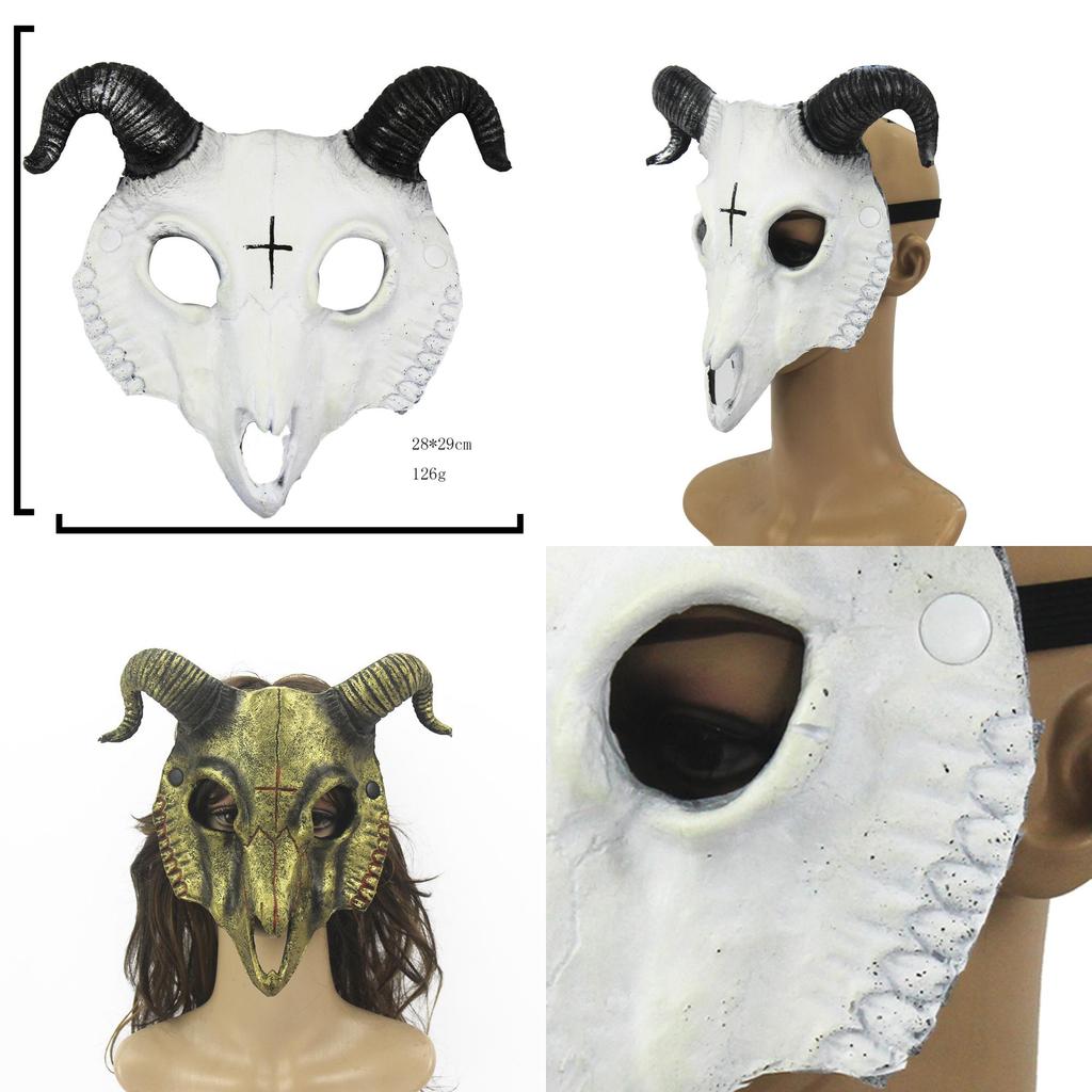 Маска козла для вечеринок на Хэллоуин и карнавал Высококачественная ПУ маска животного