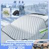 Автомобильный чехол от снега для Hyundai Tucson NX4 L N-Line 2024 2024 2024 Зимняя защита лобового стекла от льда Антиобледенение Автомобильные внешние аксессуары