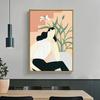 Абстрактное женское искусство Масляная живопись Декоративная иллюстрация Скандинавские постеры и принты Настенное искусство Холст Фреска Картины в комнате Без рамки