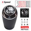 Leather 5/6-Speed Gear Shift Knob for MAZDA 3 BK BL 5 CR CW 6 II GH CX-7 ER MX-5 NC III 23 MT Leather Shifter Lever Arm Headball