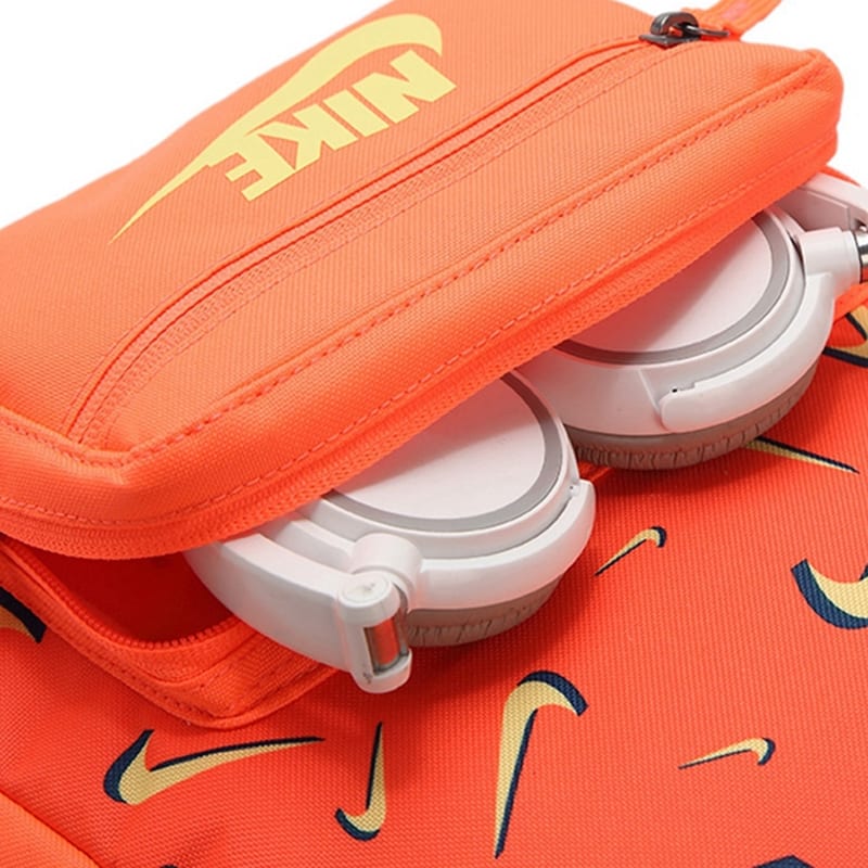 Nike Polyester Backpack Regular Men's Orange CU8331-854