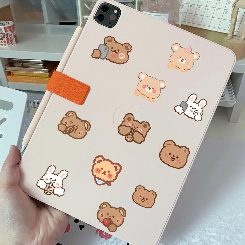 50 Ins стиль мультфильм милый медведь кролик наклейки Чемодан ноутбук коробка для хранения журнал наклейки