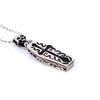 Vintage Men Human Skeleton Steampunk Coffin Chain Pendant Necklace Cross
