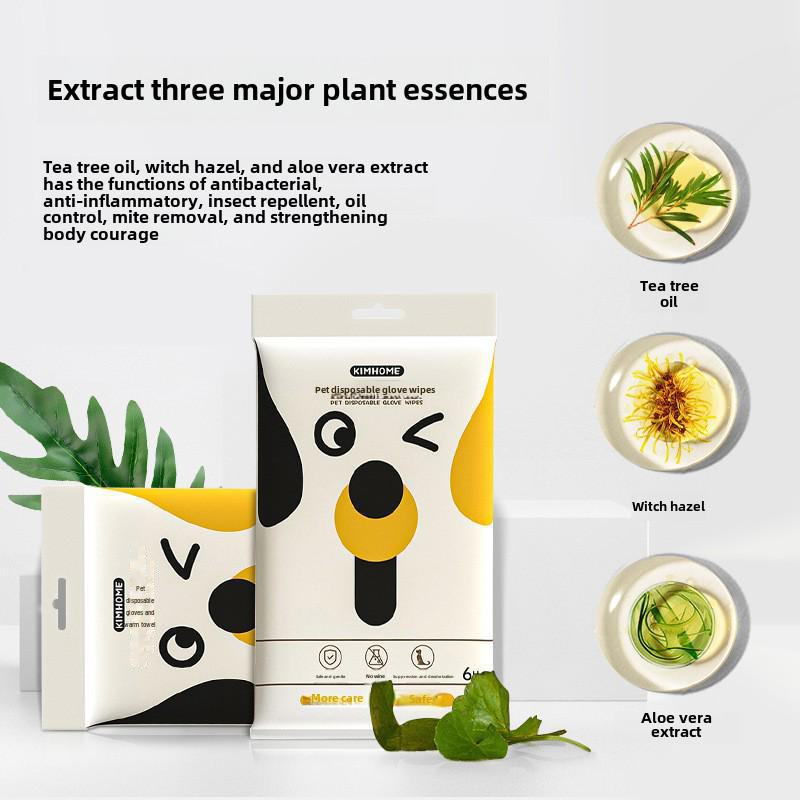 Одноразовые салфетки и перчатки для ухода за кошками и собаками — не требующее мытья чистящее и дезодорирующее средство