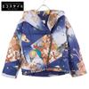 49av.Junko Shimada 313434124 Blue Paris Night Print Asymmetrical Zip Short Down Jacket Jacket 38 multicolorUsed