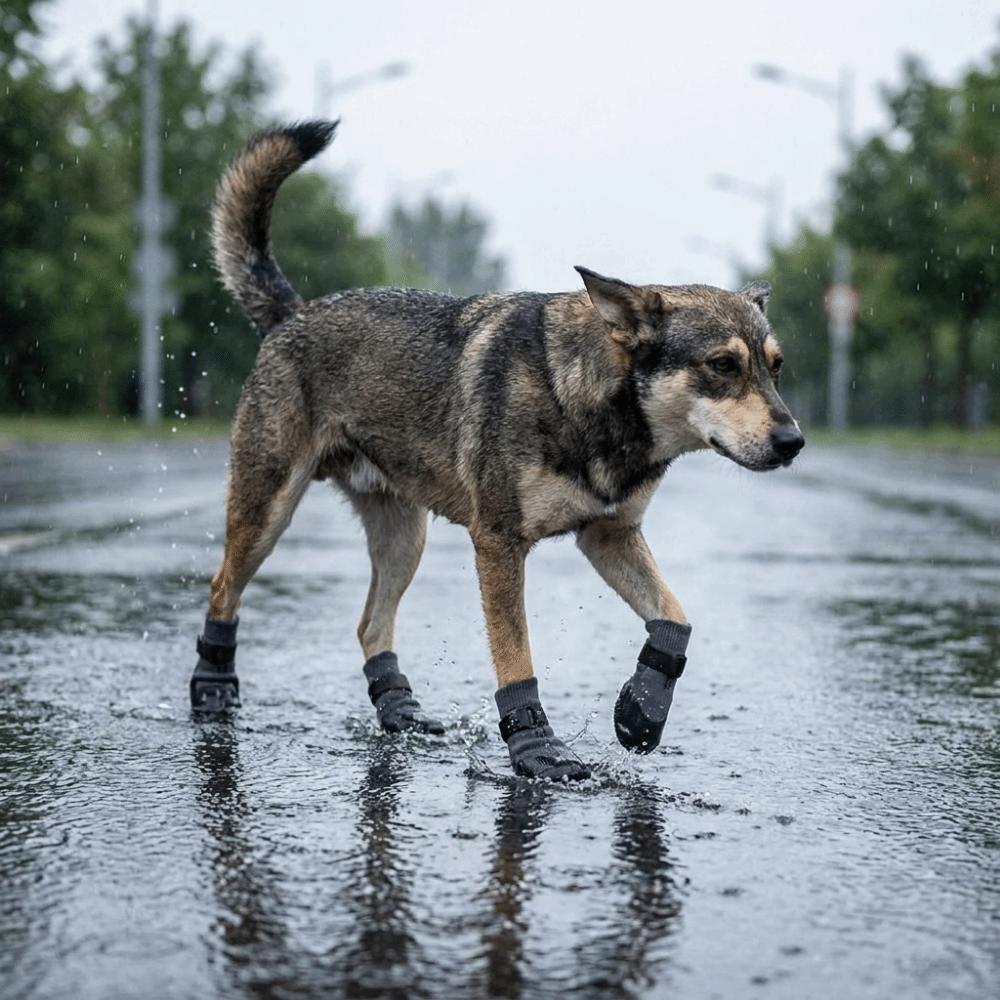 4PCS Wear Resistant Waterproof Dog Socks Shoes Dirt-Resistant Dog Paw Protector  Home
