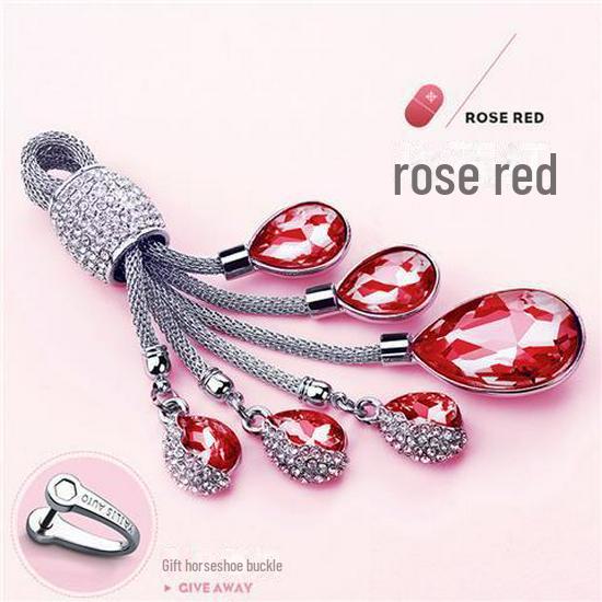 Высококачественный брелок для ключей в виде подковы из бриллиантов для женщин, подходит для подвески на веревке