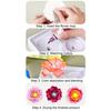 Magic Petal Flower Kit DIY Paper Flower Bouquet Kit 3D Dyed Blossoms with Colorful Petals Educational Floral Art Craft for Kids