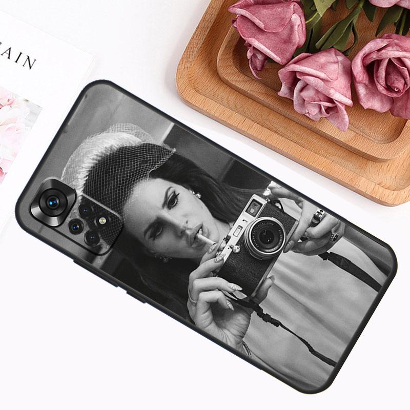 Чехол для телефона Xiaomi Redmi Note 11 10 9 8 12 Pro Plus 12S 11S 10S 9S с изображением певицы Ланы Дель Рей Чехол для Redmi 12C 10C 9C