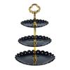 Three-layer Cake Tray European Cake Stand Wedding Party Dessert Table Candy Fruit Plate Cake Display Stand Dessert Snack Tray