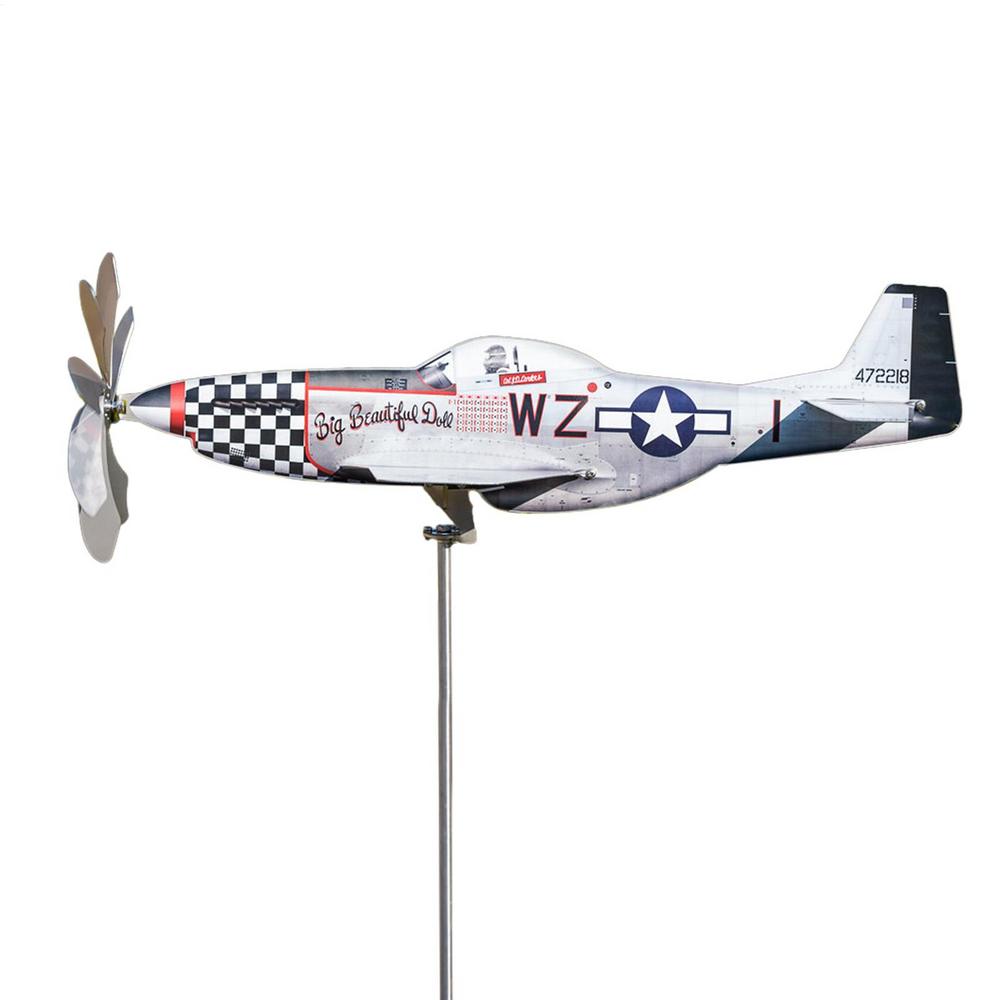 Garden Pinwheels Metal Yard Airplane Windmill Decor Decorative Pinwheels Weather-Resistant for Corridor Terrace Courtyard