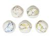 Yamako Small Plate Set of 5 Pieces Cat Plate Set of 5 Pieces