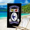 Card-iff Fc Crest Printed Beach Towel, Super Soft Microfiber, Perfect Gift Birthday, for Pool, Beach, Travel, for family and friends