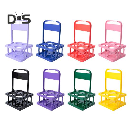 Портативный держатель для напитков, складной подстаканник для автомобиля, многоразовый подстаканник с ручкой, складной держатель для напитков для кофе, пива, вина, газировки, сока