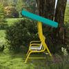 2-Seater Kids Hollywood Swing with Adjustable Canopy, Safety Belt for 3-6 Years up to 60 kg 112x75x120cm Green