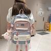 Модный женский рюкзак в стиле Харадзюку, контрастных цветов, для средней школы, модный студенческий рюкзак, школьная сумка для ученика