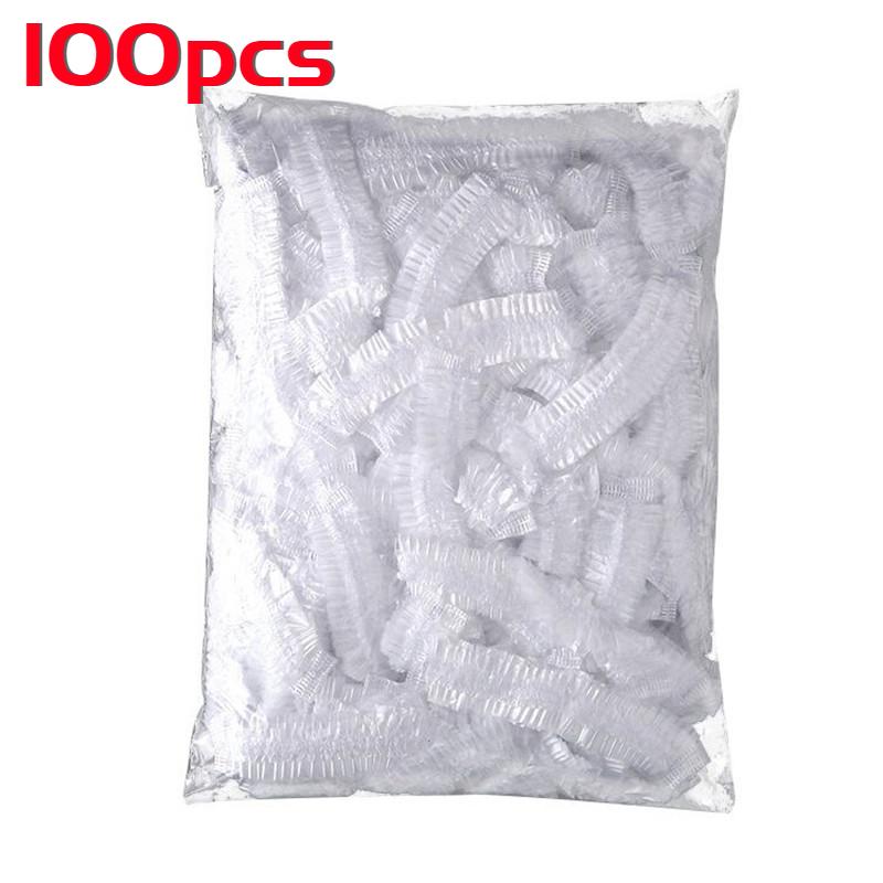 100pcs Disposable Food Cover Plastic Wrap Elastic Fruit Food Lids Bowl Dish Food Cover Kitchen Organizer Fresh Keeping Bags