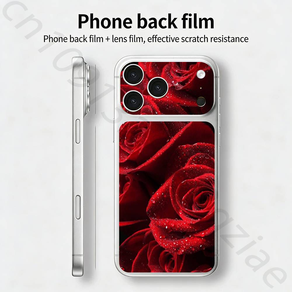 Акварельное Граффити Для iPhone 17 pro Max /17 pro Полное Покрытие Наклейка Пленка-Обертка 3D Цветная Задняя Защитная Наклейка