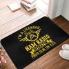 Licensed Ham Retro Radio Operator Doormat Anti-Slip Kitchen Bath Mat Living Room Door Floor Entrance Carpet Rugs
