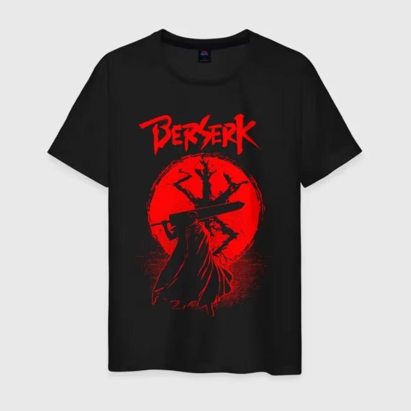 Футболки с принтом аниме Berserk Guts 3D для мужчин/женщин, стильная футболка Harajuku, повседневная детская футболка с коротким рукавом