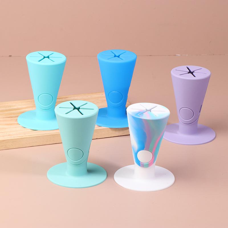 Силиконовый держатель для лака для ногтей, подставка для флаконов с лаком для нейл-арта, сделай сам, салонные инструменты для нейл-арта, аксессуары